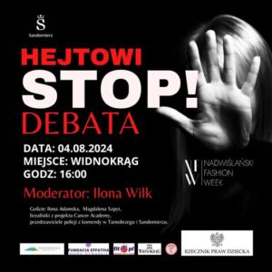 Read more about the article Debata STOP HEJTOWI !!! towarzysząca wydarzeniu NADWIŚLAŃSKI FASHION WEEK